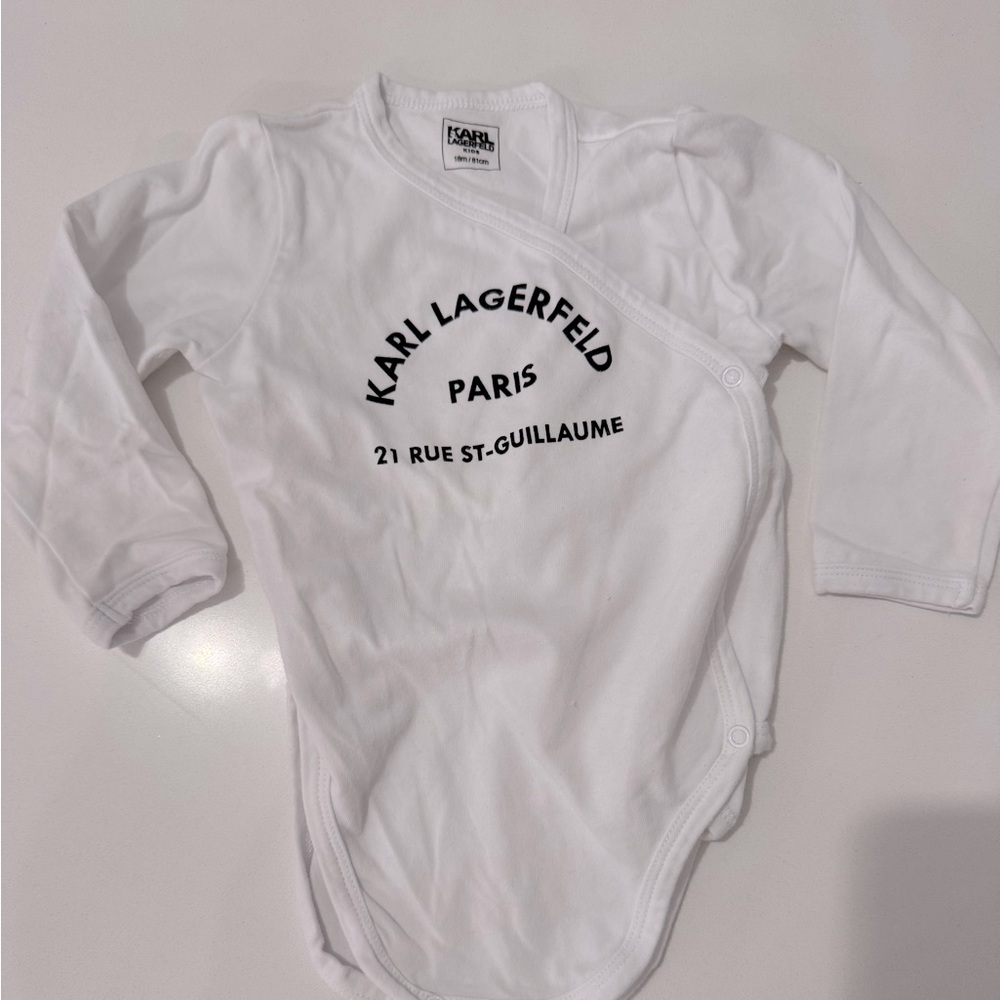 Karl Lagerfeld baby onesie white size 18months